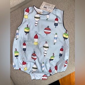 NWT TBBC Light Blue Bubble Romper
